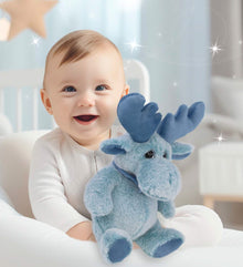 SUPER-SOFT PLUSH - BABY BLUE MOOSE 8.5"