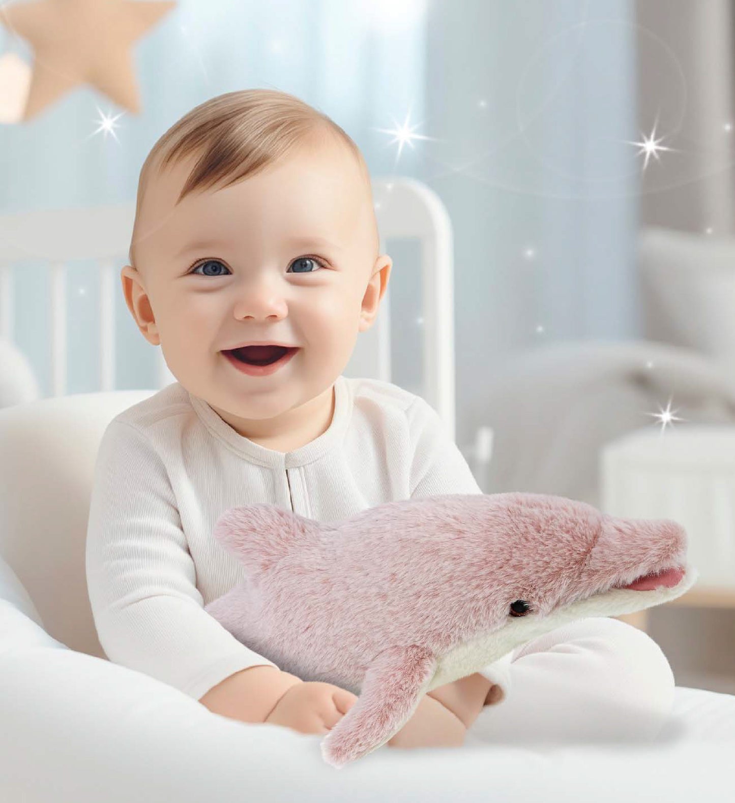 SUPER-SOFT PLUSH - BABY PINK DOLPHIN 20"