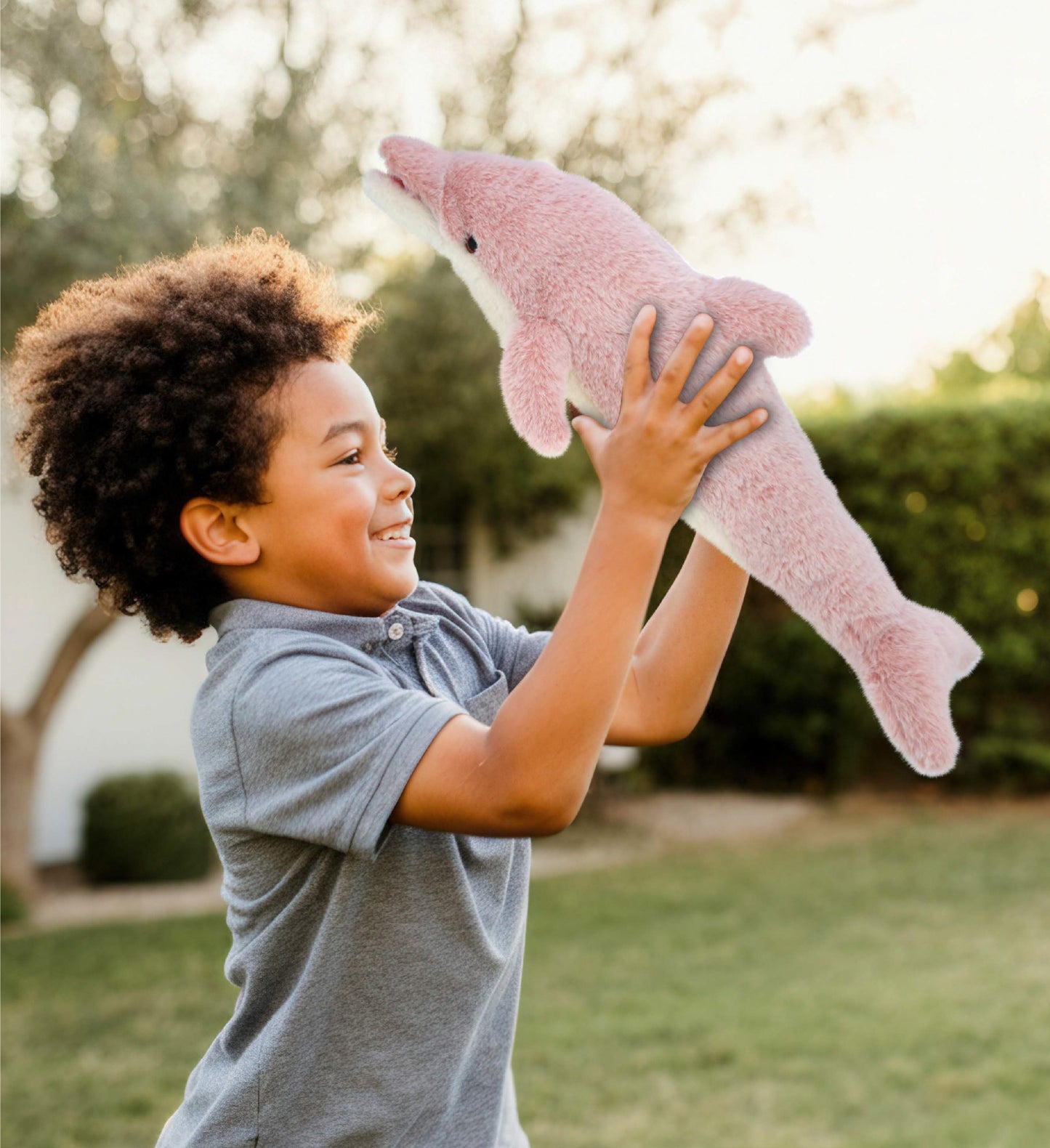 SUPER-SOFT PLUSH - BABY PINK DOLPHIN 20"