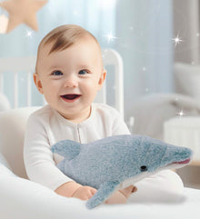 SUPER-SOFT PLUSH - BABY BLUE DOLPHIN 20"