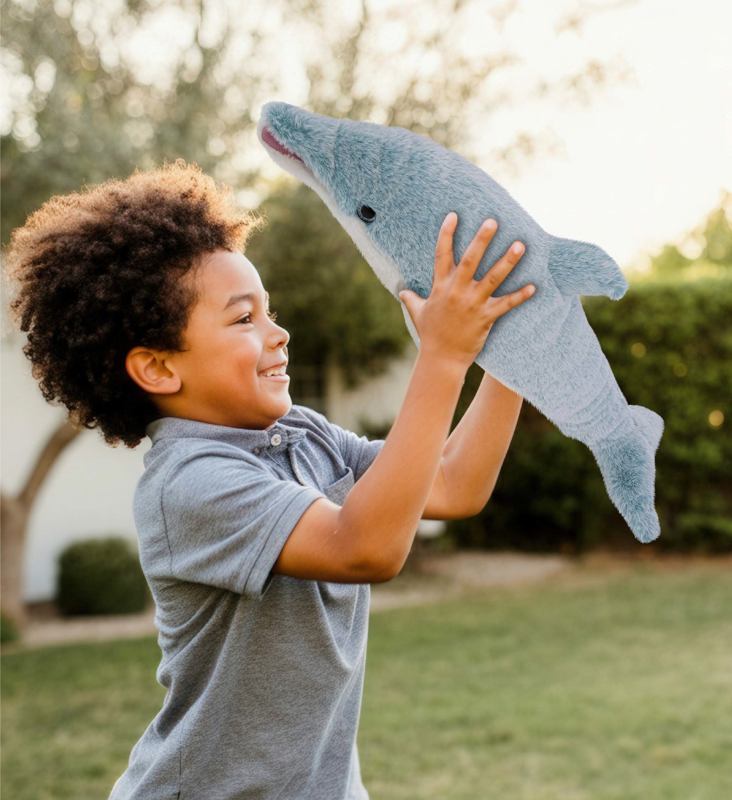 SUPER-SOFT PLUSH - BABY BLUE DOLPHIN 20"