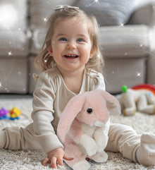 SUPER-SOFT PLUSH - BABY PINK RABBIT 8"