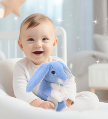 SUPER-SOFT PLUSH - BABY BLUE RABBIT 8"