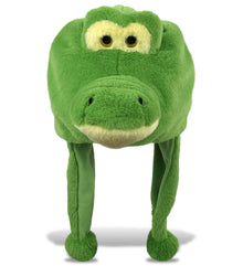 SUPER-SOFT PLUSH HAT - GREEN ALLIGATOR