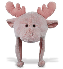 SUPER-SOFT PLUSH HAT - PINK MOOSE
