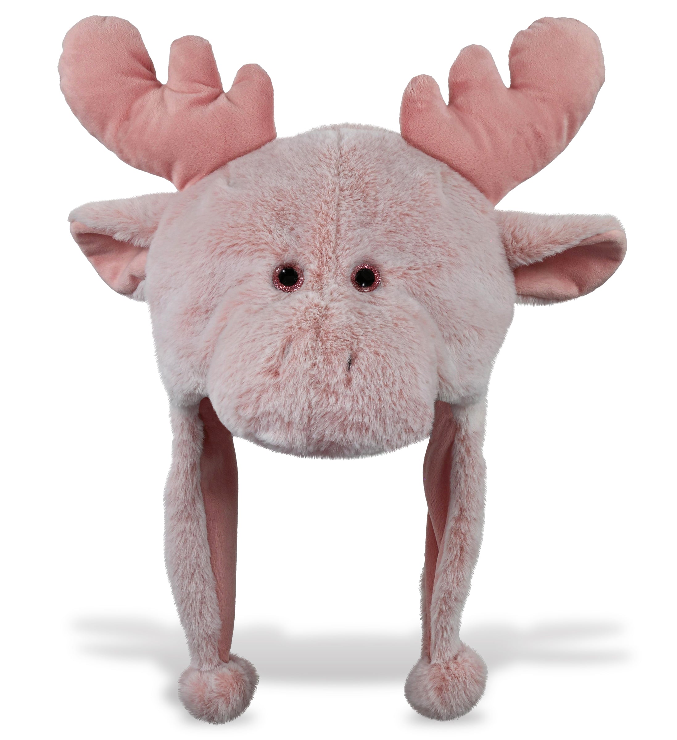 SUPER-SOFT PLUSH HAT - PINK MOOSE