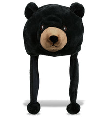 SUPER-SOFT PLUSH HAT - BLACK BEAR