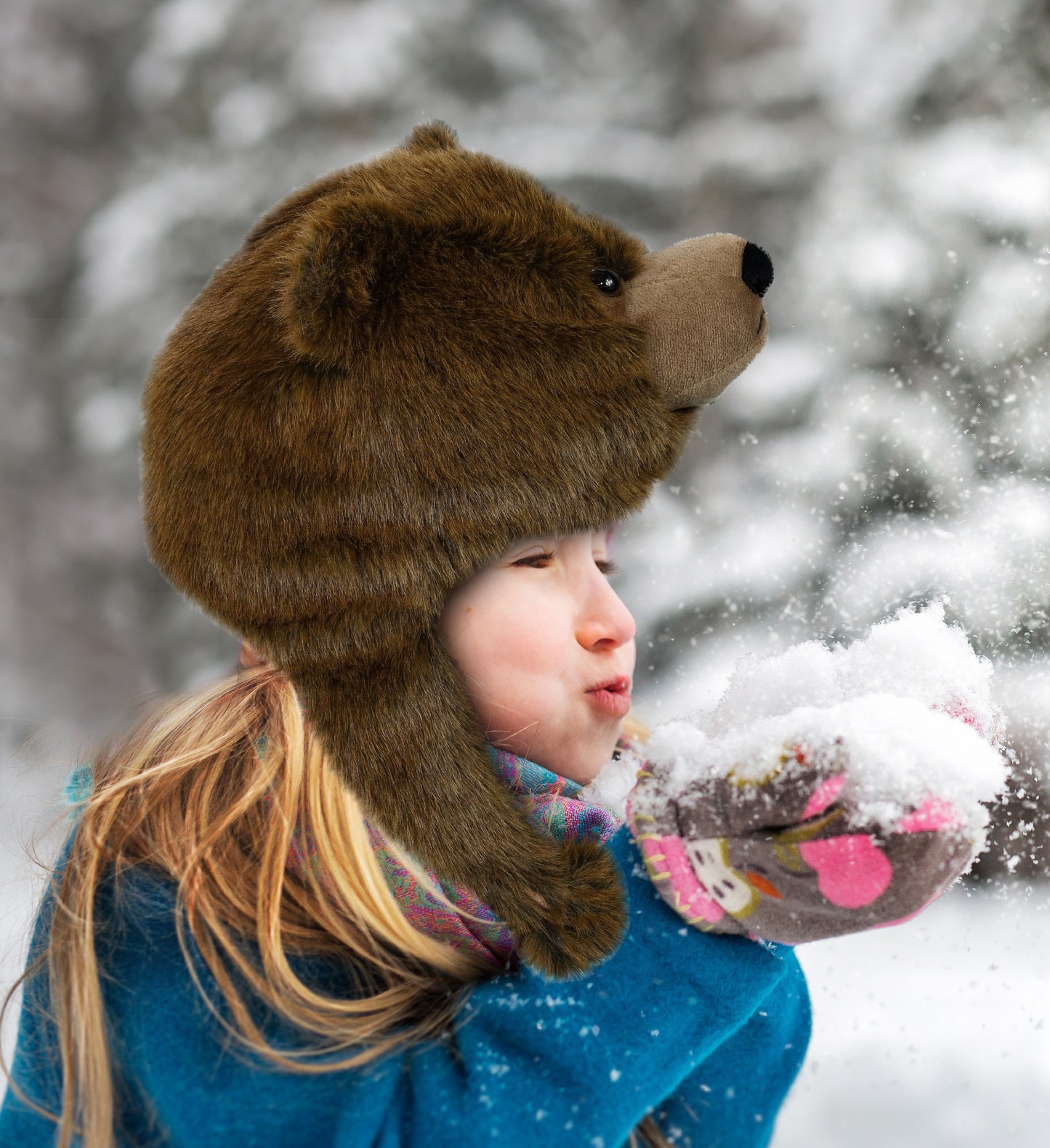 SUPER-SOFT PLUSH HAT - BROWN BEAR