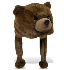 SUPER-SOFT PLUSH HAT - BROWN BEAR
