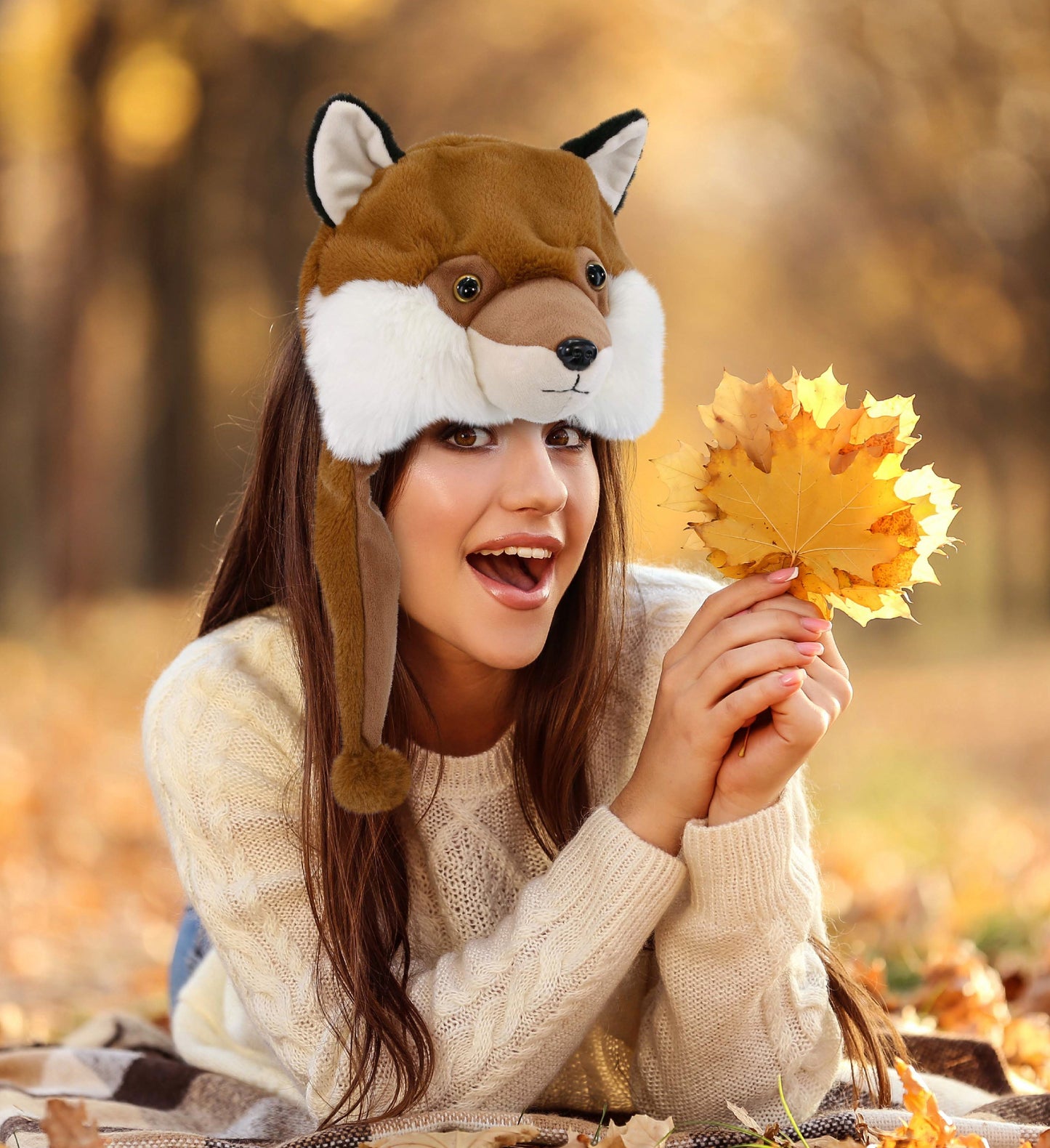 SUPER-SOFT PLUSH HAT - FOX