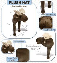 SUPER-SOFT PLUSH HAT - MOOSE