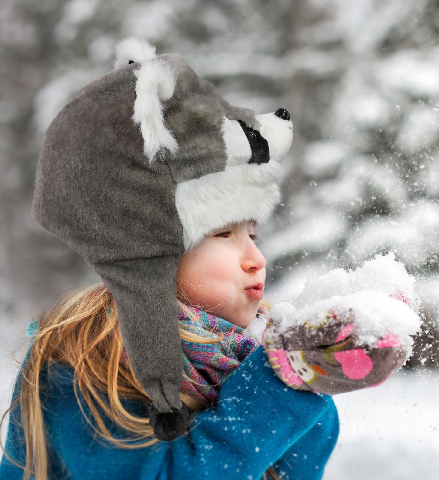 SUPER-SOFT PLUSH HAT - RACCOON