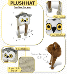 SUPER-SOFT PLUSH HAT - OWL