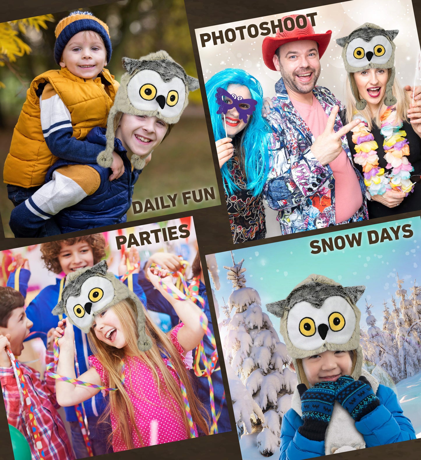 SUPER-SOFT PLUSH HAT - OWL