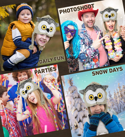 SUPER-SOFT PLUSH HAT - OWL