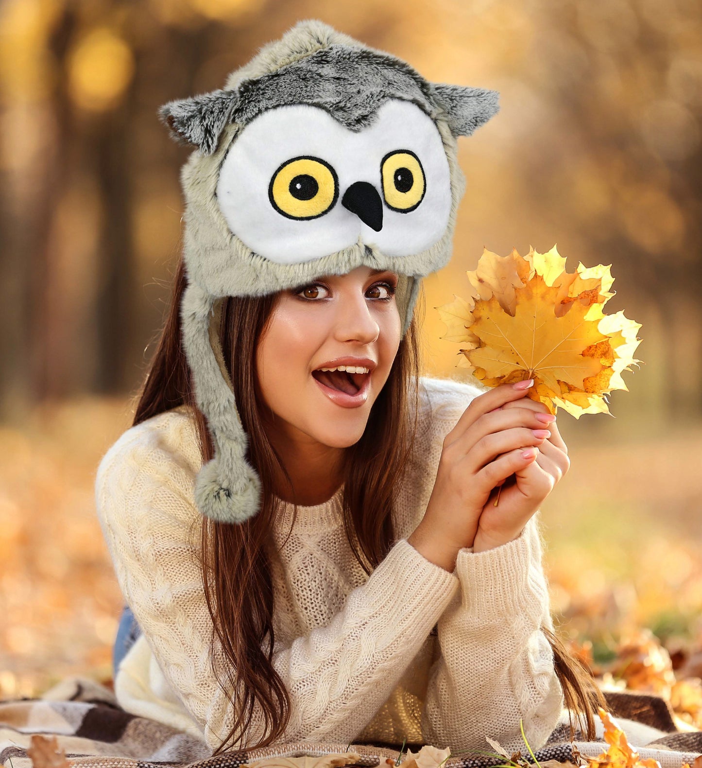 SUPER-SOFT PLUSH HAT - OWL