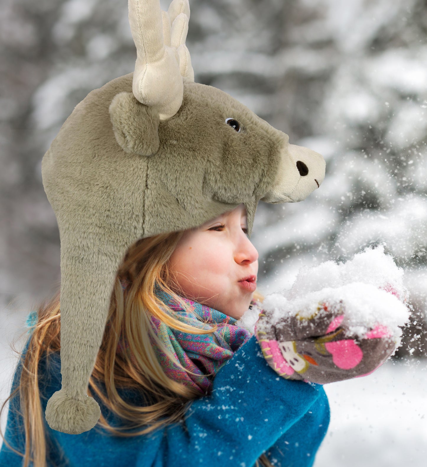 SUPER-SOFT PLUSH HAT - REINDEER