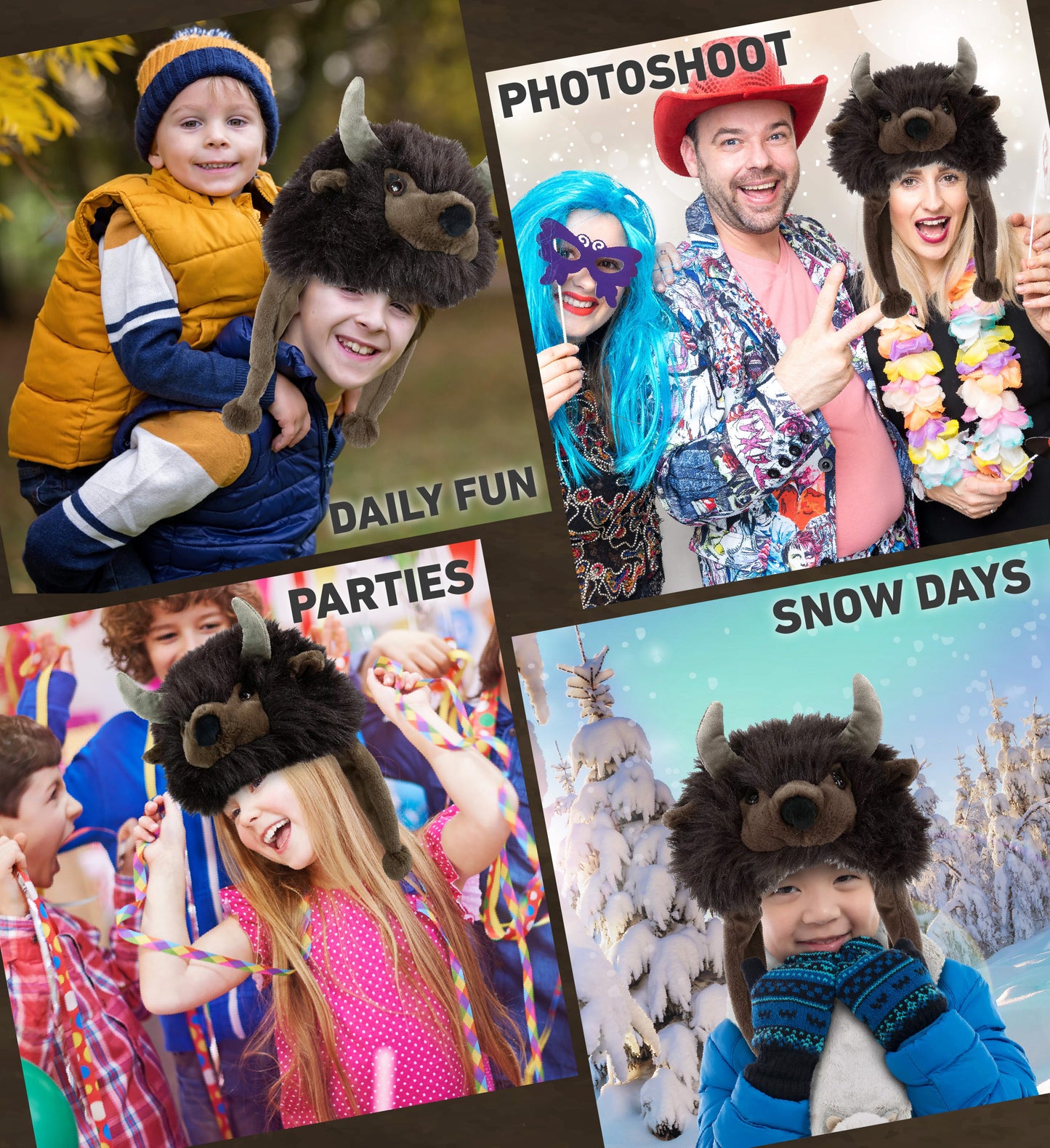 SUPER-SOFT PLUSH HAT - BUFFALO