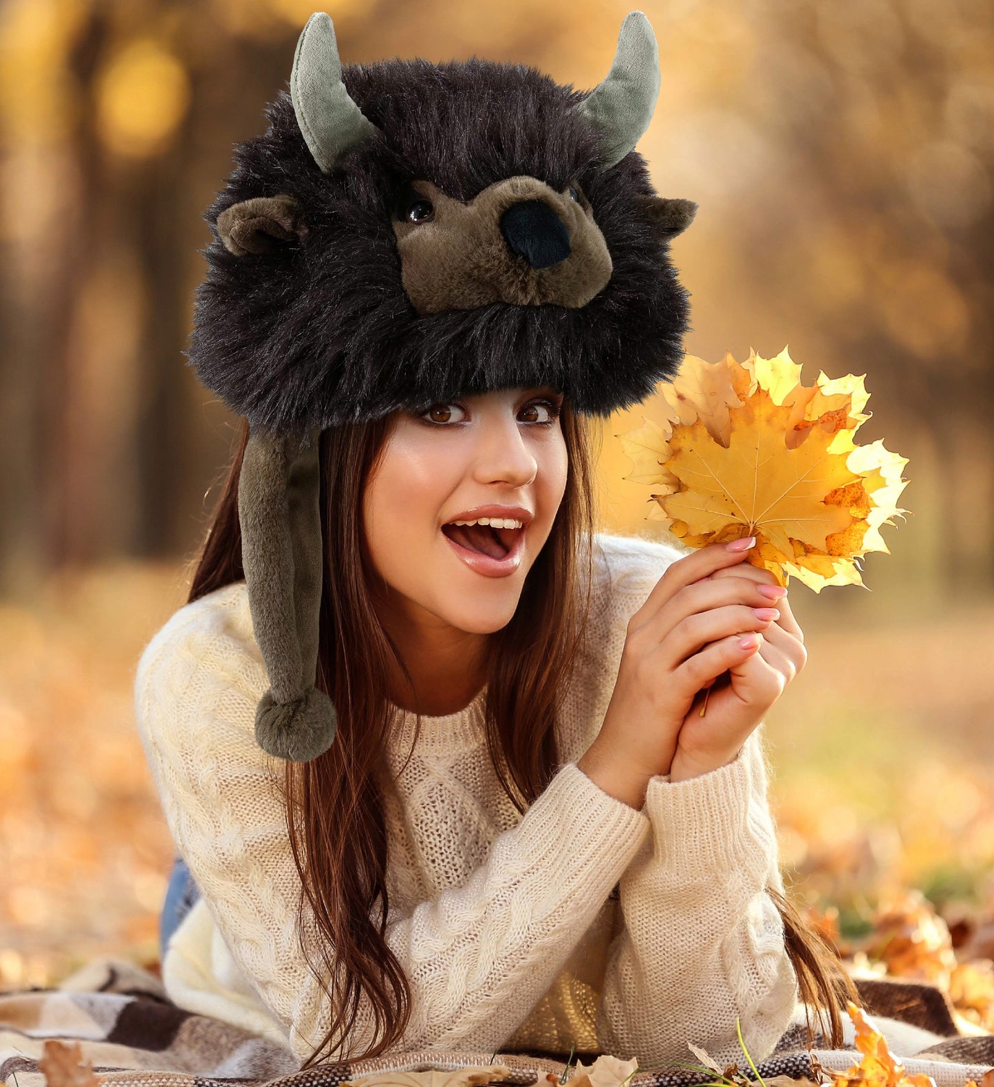 SUPER-SOFT PLUSH HAT - BUFFALO