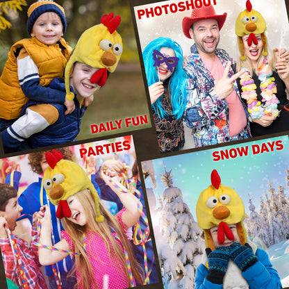 SUPER-SOFT PLUSH HAT - YELLOW ROOSTER