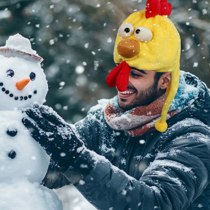 SUPER-SOFT PLUSH HAT - YELLOW ROOSTER