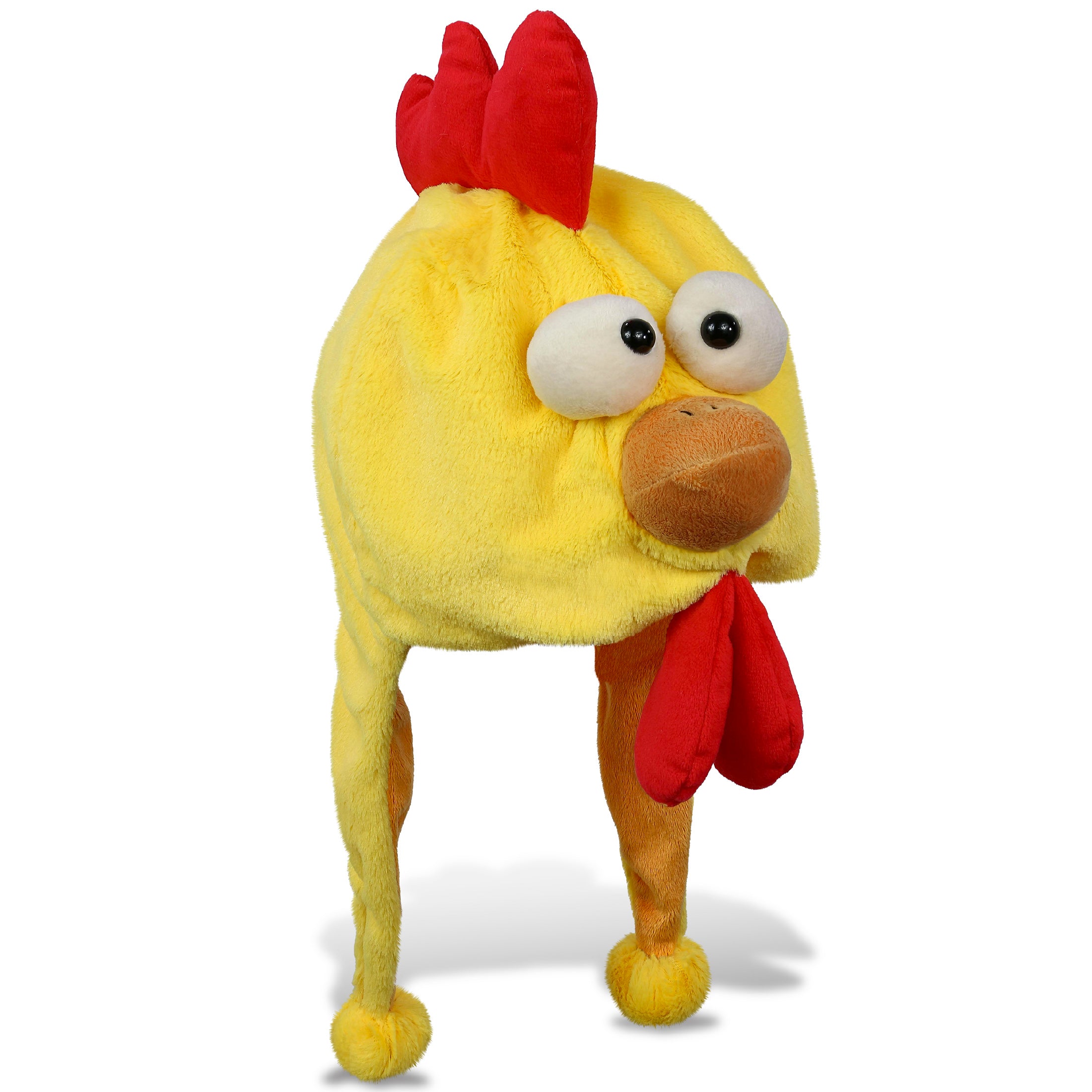 SUPER-SOFT PLUSH HAT - YELLOW ROOSTER