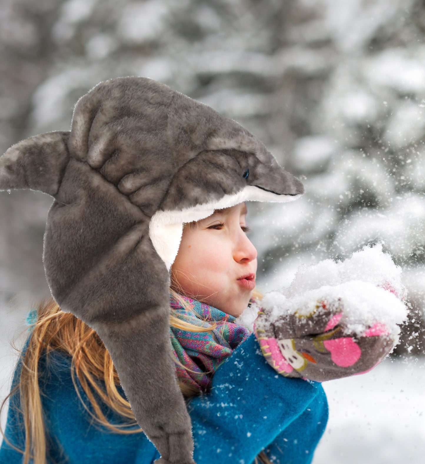 SUPER-SOFT PLUSH HAT - DOLPHIN