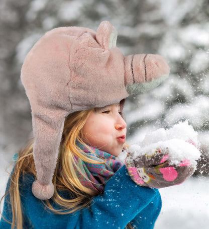 SUPER-SOFT PLUSH HAT - PINK ALLIGATOR