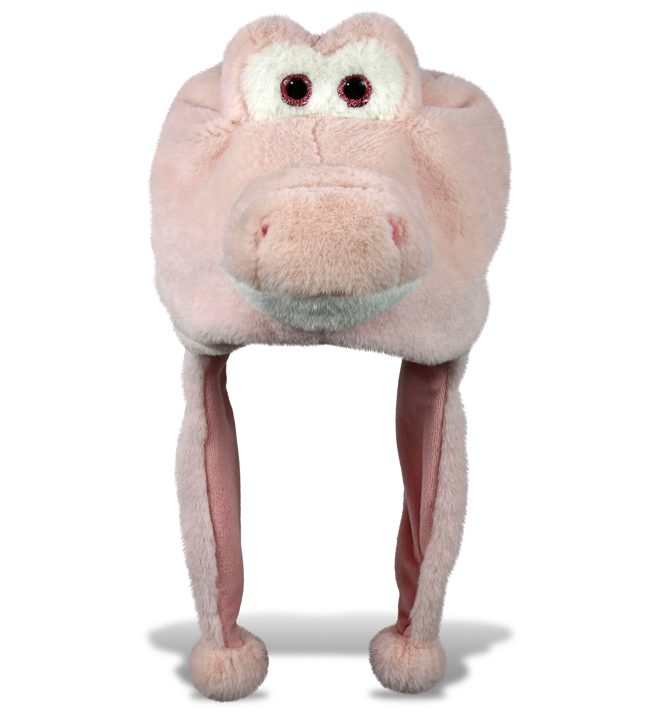 SUPER-SOFT PLUSH HAT - PINK ALLIGATOR