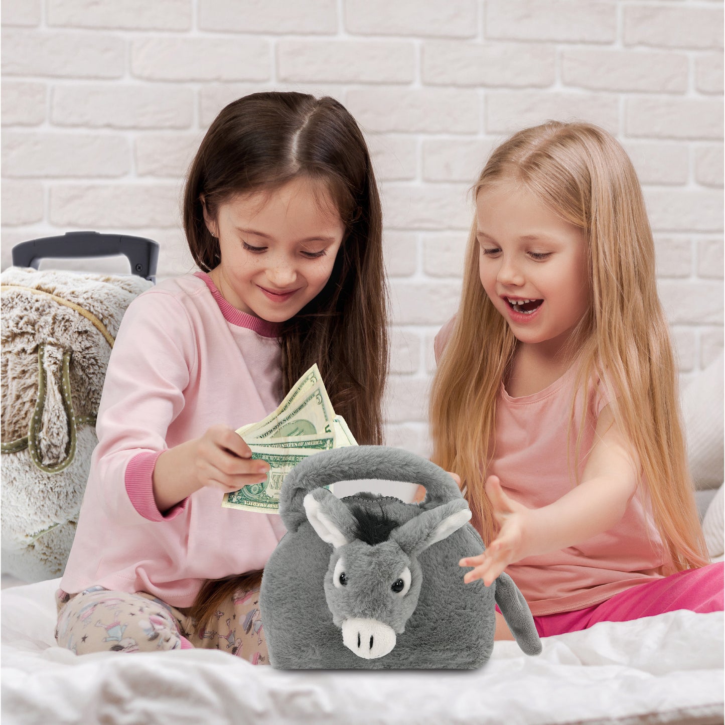 SUPER-SOFT PLUSH HAND BAG - DONKEY
