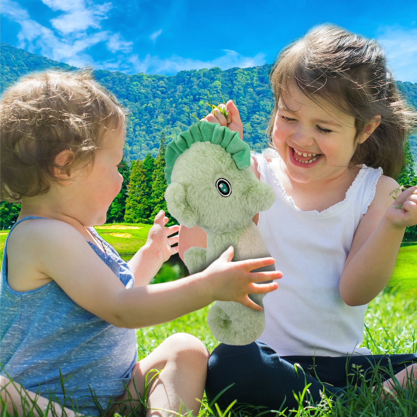 ECO FRIENDLY SUPER-SOFT PLUSH - SEAHORSE