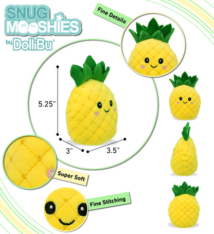 SNUG-MOOSHIES PLUSH - PINEAPPLE 4"