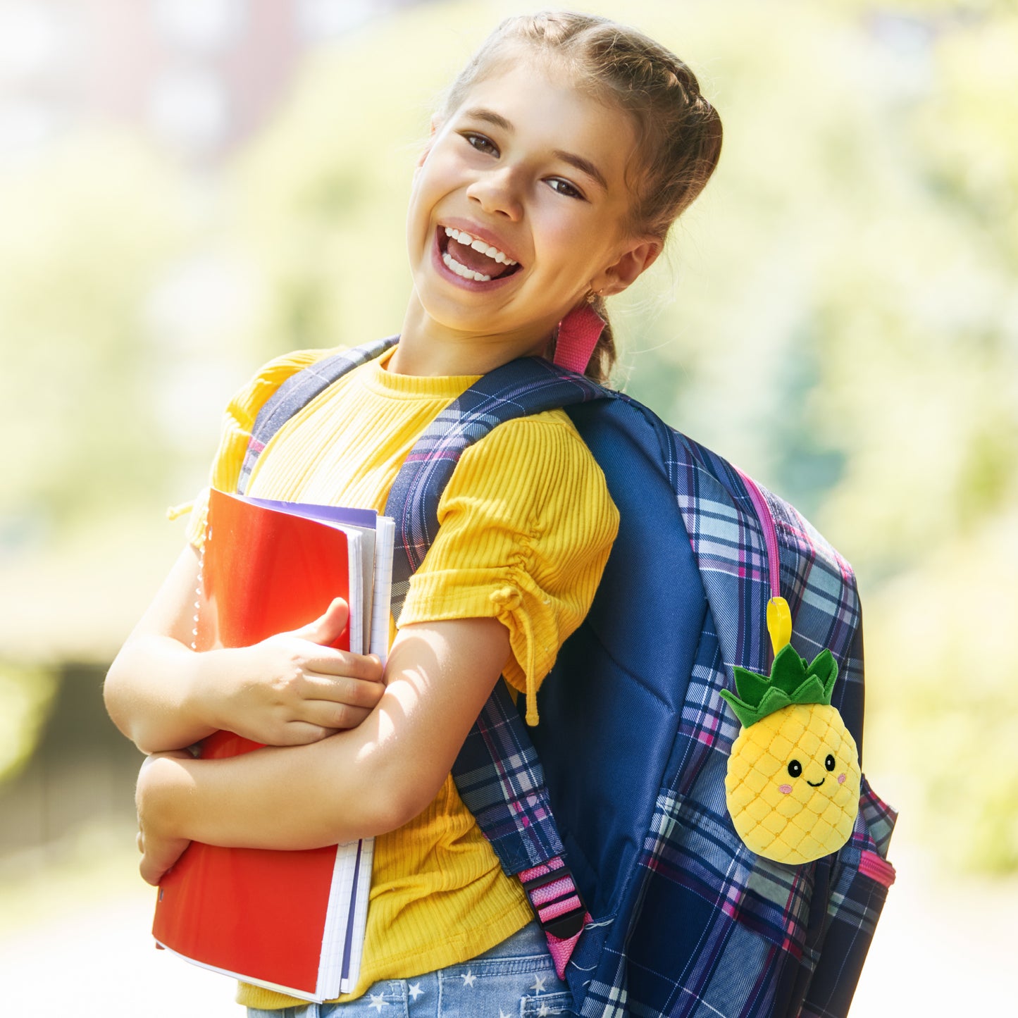 SNUG-MOOSHIES PLUSH CLIPS - PINEAPPLE