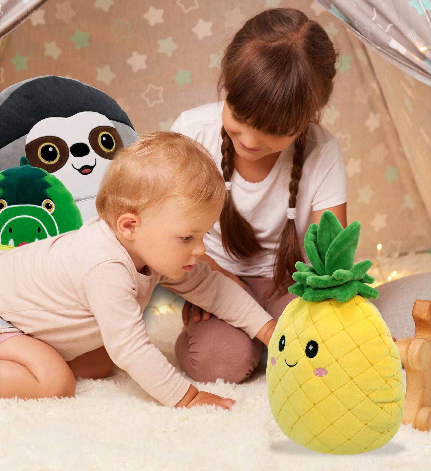 SNUG-MOOSHIES PLUSH - PINEAPPLE 11"