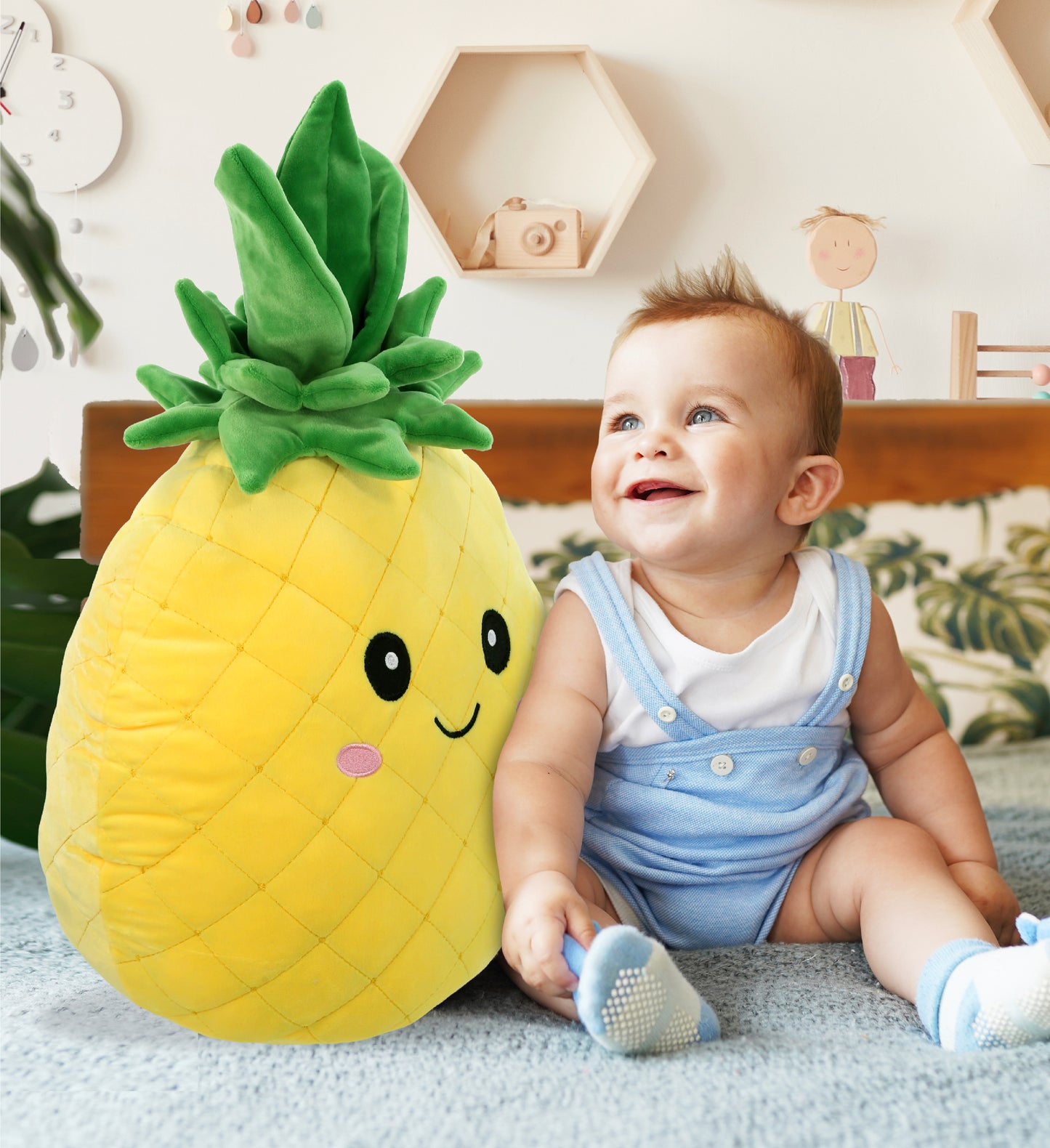 SNUG-MOOSHIES PLUSH - PINEAPPLE 18"