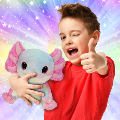 PLUSH - RAINBOW AXOLOTL 8"