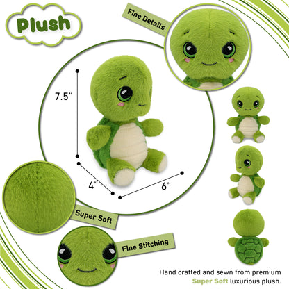 FUZZY PLUSH - SEA TURTLE 7.5"