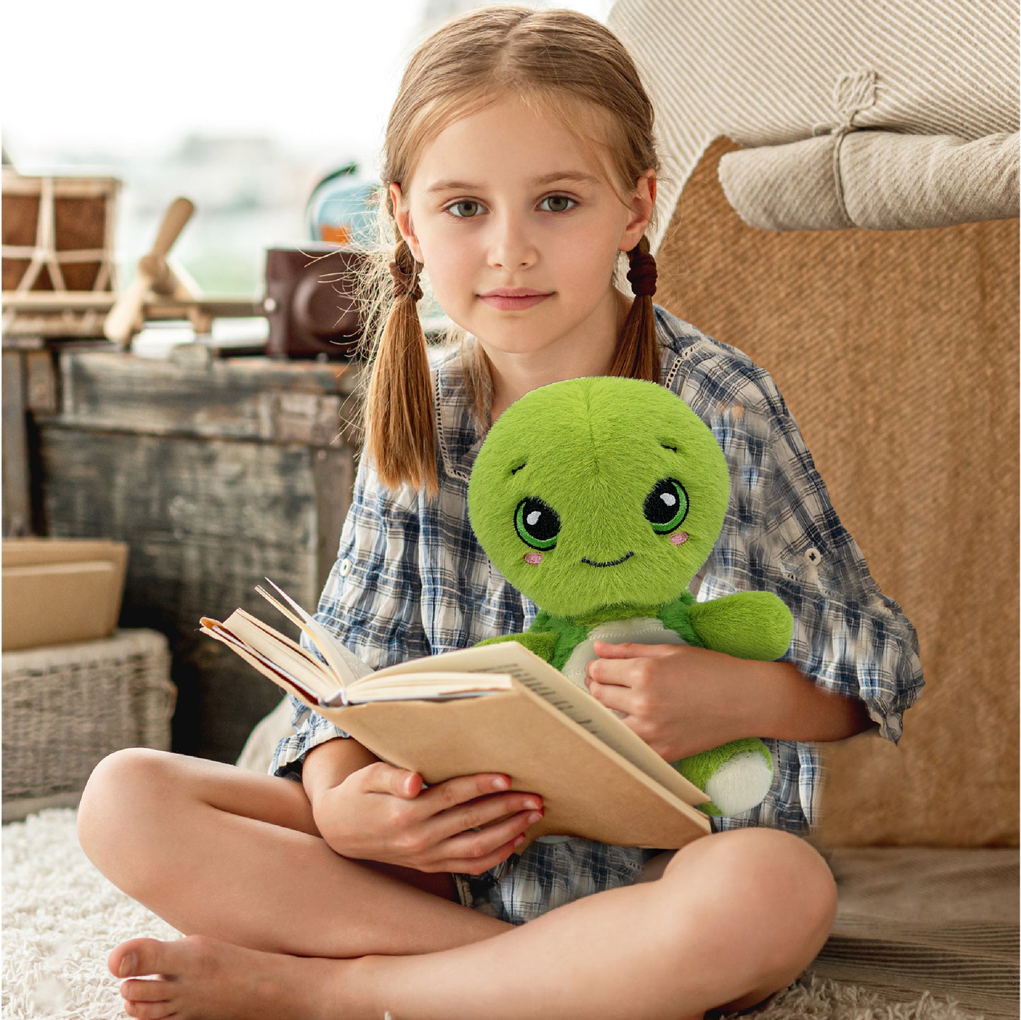 FUZZY PLUSH - SEA TURTLE 7.5"