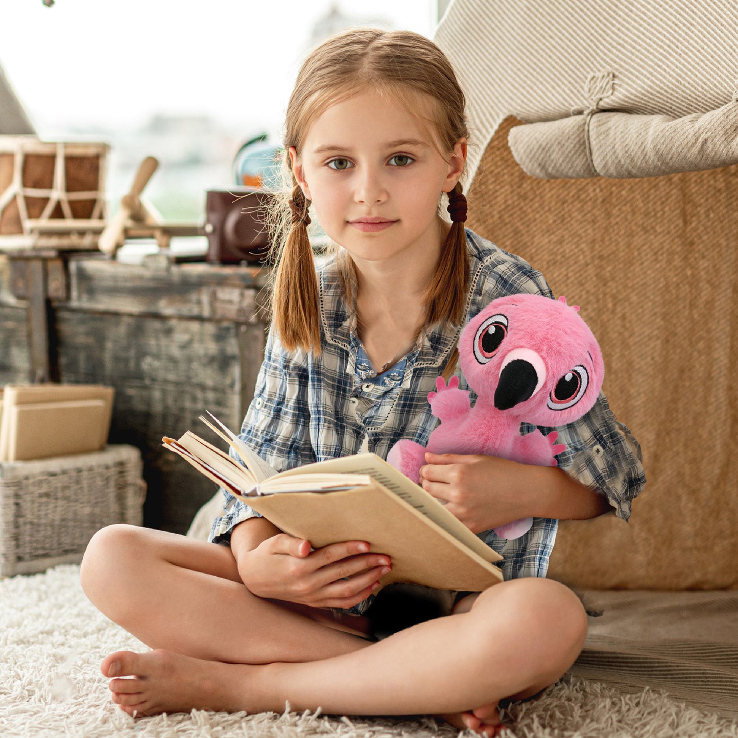 FUZZY PLUSH - FLAMINGO 7"