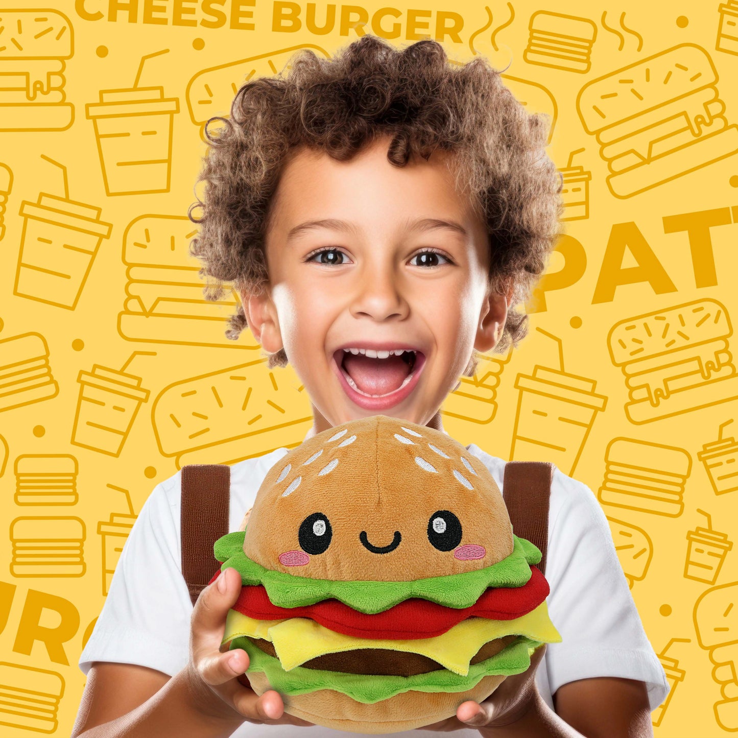PLUSH - HAMBURGER 6.5"