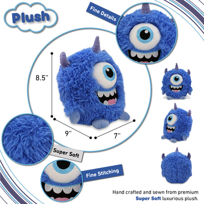 FUZZY PLUSH - BLUE MONSTER 8.5"