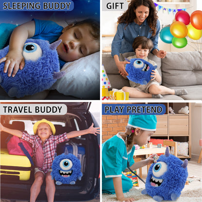 FUZZY PLUSH - BLUE MONSTER 8.5"