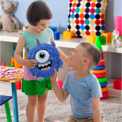 FUZZY PLUSH - BLUE MONSTER 8.5"