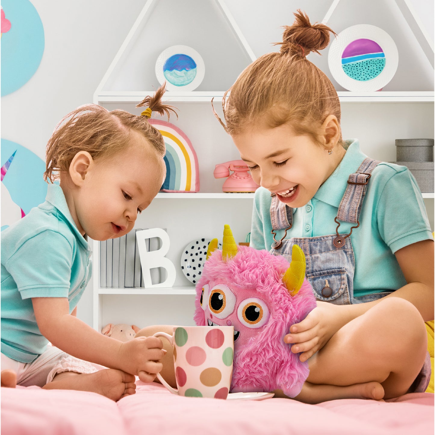 FUZZY PLUSH - PINK MONSTER 8.5"