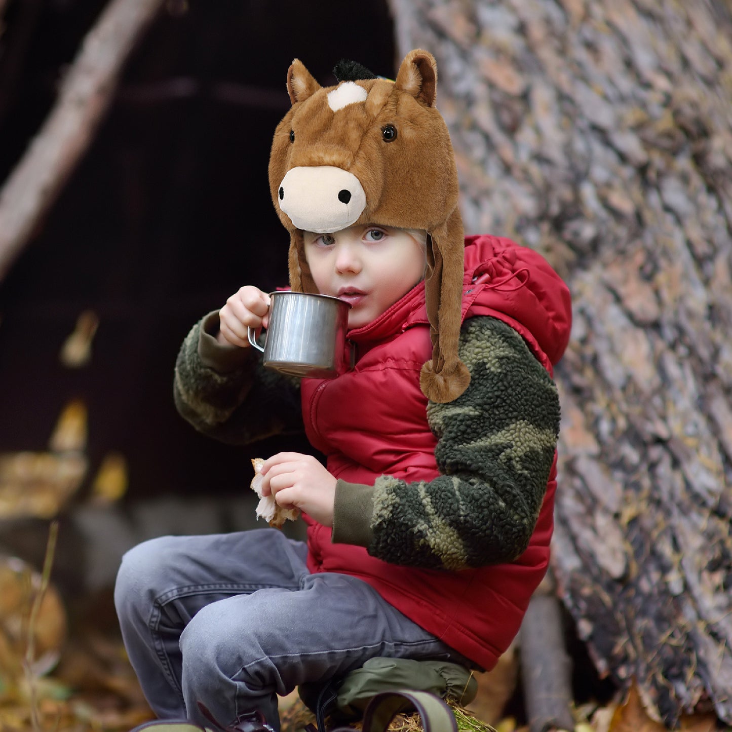 SUPER-SOFT PLUSH HAT - HORSE