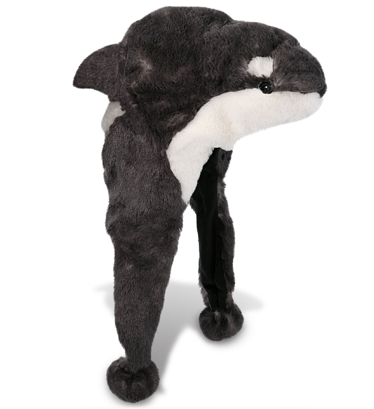 SUPER-SOFT PLUSH HAT - ORCA KILLER WHALE