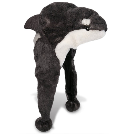 SUPER-SOFT PLUSH HAT - ORCA KILLER WHALE