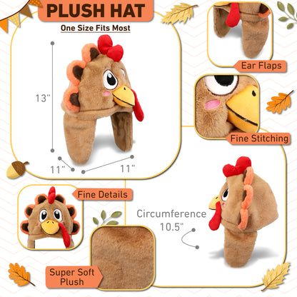 SUPER-SOFT PLUSH HAT - TURKEY