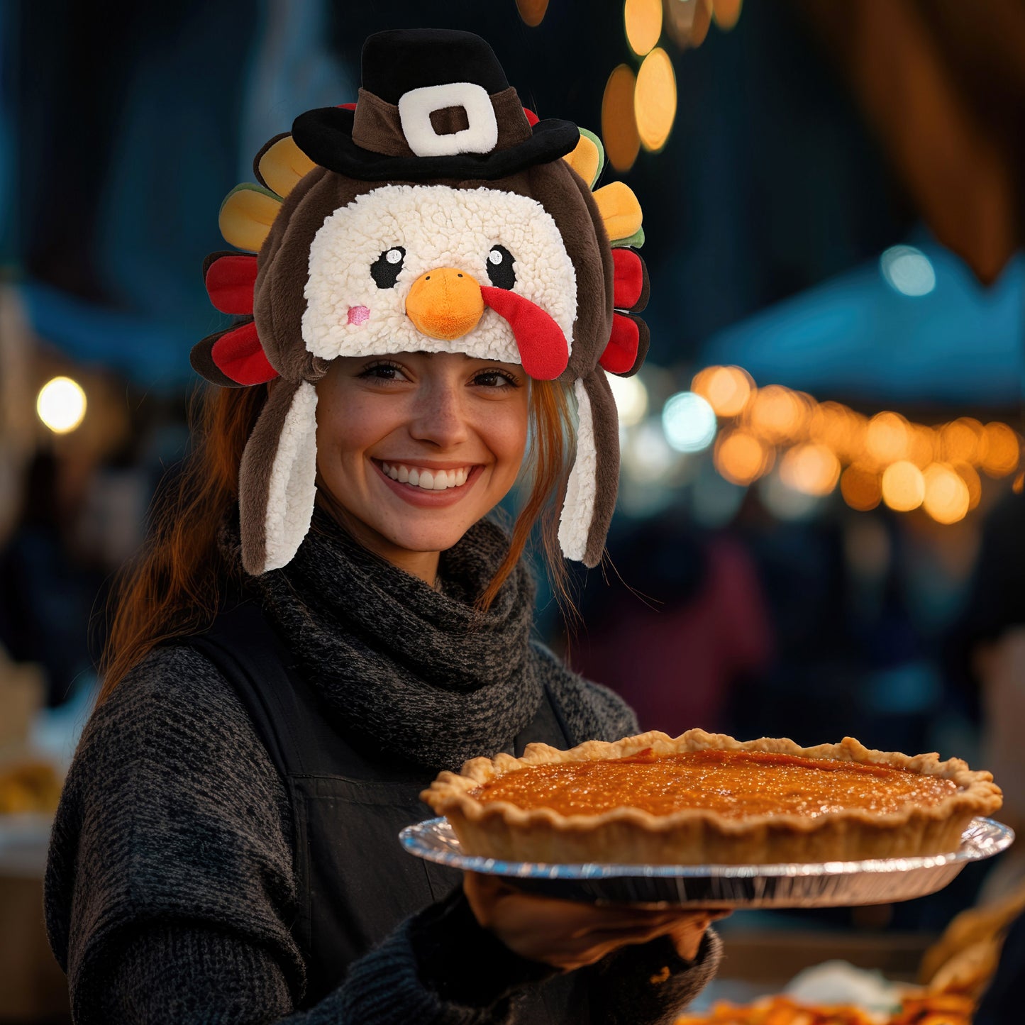 SUPER-SOFT PLUSH HAT - PILGRIM TURKEY