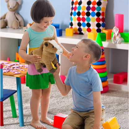 SUPER SOFT PLUSH - STANDING BROWN HORSE
